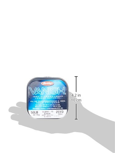 Berkley Vanish Fluorocarbon Fishing Line/Leader Material - color: Clear - Leader, size: 50yd, style: 6 Pounds