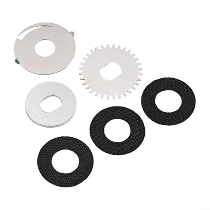 Fishing Baitcasting Reel Repair Kit, Drag Clicker Washer Set, Stainless Steel Carbon Fiber Parts, Compatible with Right Hand Wheels