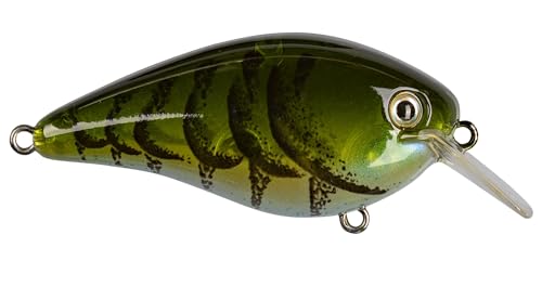 Strike King KVD 1.5 Hard Knock Fishing Lure, 3/8 oz, 3D Lifelike Eyes - color: Moon Juice, size: 3/8oz