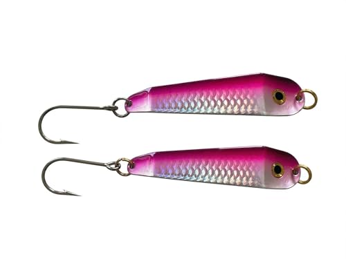 Loony Spoons Max 2-Pack Premium Fishing Lures | Salmon, Trout, Walleye - Saltwater and Freshwater - color: Sunrise, size: Size 3 - 3"