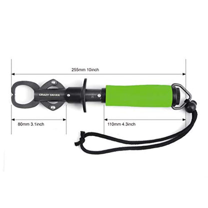 Aluminum Fish Hook Remover Removal Fishing Tools Tackle Squeeze-Out 6.7in Green - color: Green