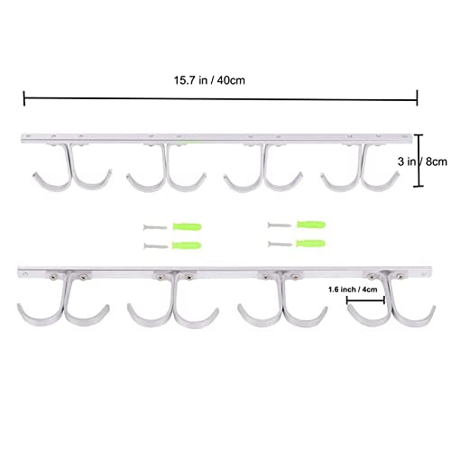 Fishing Rod Ceiling Rack Aluminum Alloy 8-Rod Fishing Pole Holder Organizer Storage for Garage & Cabin & Basement
