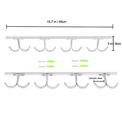 Fishing Rod Ceiling Rack Aluminum Alloy 8-Rod Fishing Pole Holder Organizer Storage for Garage & Cabin & Basement