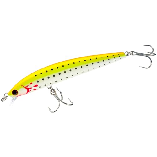 YO-Zuri Salt Lure HydroMinnow LC Floating 150mm/170mm Center of Gravity Transfer - color: Yellow Pearl (Chicken Scratch), style: Modern
