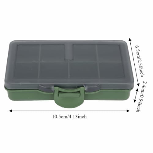 Fishing Tackle Box, Clear Water proof Storage Organizer for Hooks, Lures, Baits, Terminal Tackle and Small Fishing Accessories Use(8 Compartments) - size: 8 Compartments