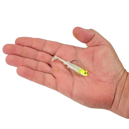 Berkley PowerBait Minnotator Fishing Soft Bait - color: Lemon Head Glow, size: 2.5 in - 1/8 oz