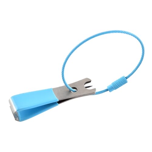 Fly Tying Fishing Line Cutter Scissors Stainless Construction Sliding Mechanism for Easy Carrying on Vests Bags Fishing Braided Line Scissors - color: Blue