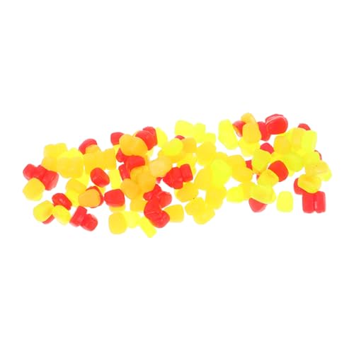 UKCOCO 150pcs Soft Silicone Fake Corn Carp Fishing Bait Floating Artificial Corn Lure for Trout and Multiple Fish Species in Freshwater Fishing