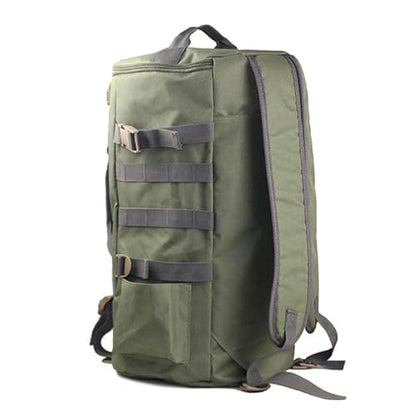 HURRISE Fishing Tackle Bag, Multifunctional Large Capacity Fishing Backpack Outdoor Travel Camping Fishing Rod Reel Tackle Bag Shoulder Bag Luggage Bag (Army green) - color: Army Green