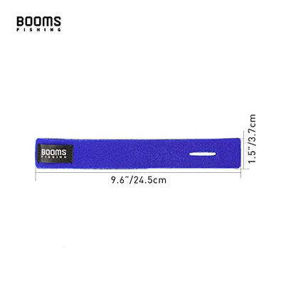 Booms Fishing RS3 Fishing Rod Wrap Pole Straps， Hook & Loop Fishing Rod Belts, Fishing Rod Ties for Casting Rods, Spinning Rods and Fly Rods - style: C: Blue_9.6"_6pack