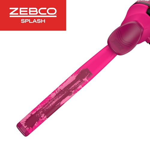 Zebco Youth Floating Spincast Reel and Fishing Rod Combo, Pre-Spooled with 6-Pound Cajun Line - color: Pink
