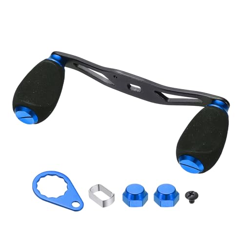 Fishing Reel Handle, Reel Handle Rocker Arm Grip with Knob Replacement Parts - color: Blue
