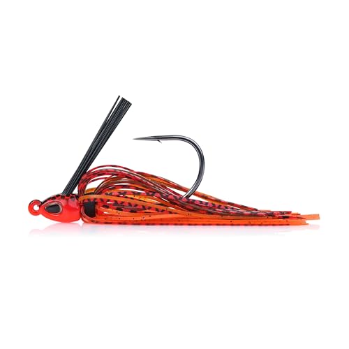 Berkley Swim Fishing Jigs - color: Fire Craw, size: 1/2 oz - 4/0 Hook Size