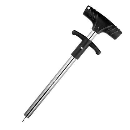 Fish Hook Remover Tool - Aluminum Alloy Long Reach Deep Throat Hook, Fishing Gear Safe Quick Release for Bass, Pike, Saltwater for Adults