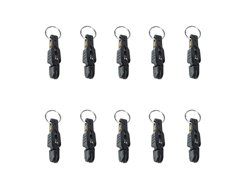 10 Pcs Heavy Tension Snap Release Clips for Weight Planer Board, Downriggers Outrigger Release Clips for Offshore Fishing - color: Black