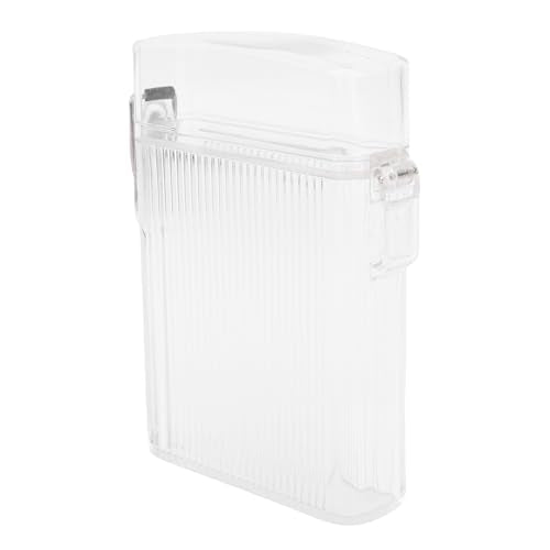SUNGOOYUE Clear Hard Plastic ID Card Holder with Whistle Strap for Cash, Credit Cards - Versatile Storage Solution for Boating, Fishing and Diving (Transparent White) - color: Transparent White