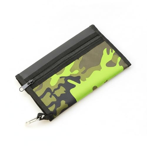 Fishing Lure Storage Bag, Canvas Roll Up Tackle Organizer for Soft Baits, Compact Portable Wrap for Backpack and Gear (1 PC)