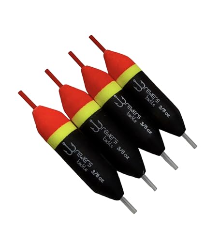 Slip Floats, Set of 4, Orange/Yellow/Black - Salmon and Steelhead Floats - size: 3/8 oz
