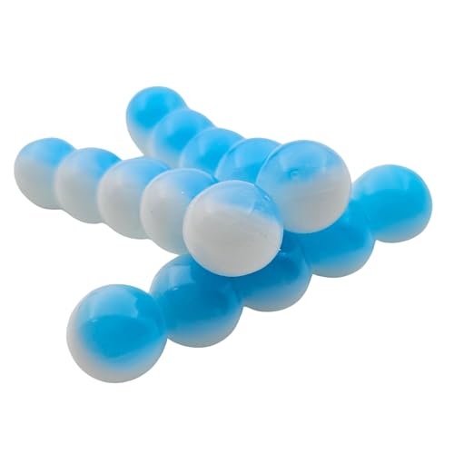 Fishing Scented Soft Plastic Beads Artificial Salmon Egg Bait Packs for Trout, Steelhead and Salmon (Spawn Roe Fishing Tackle) - color: All Gas, size: 50"/14mm (15 eggs per pack))