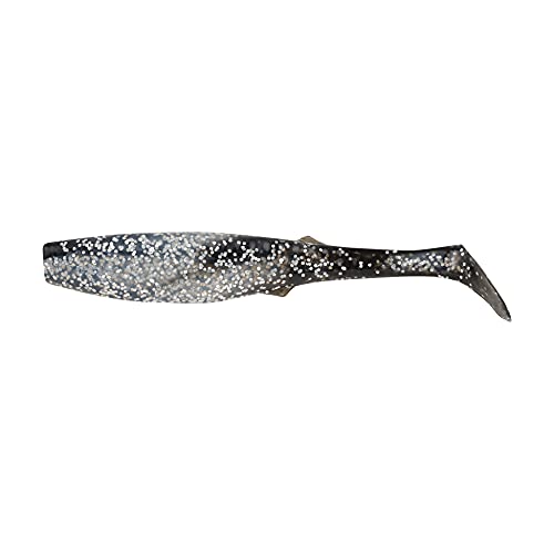 Berkley Gulp! Paddleshad Fishing Soft Bait - color: Black Silver, size: 3"