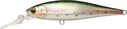 LUCKY CRAFT Pointer 78DD Freshwater Fishing Lure and Gear for Bass & Trout, 3 inch Deep Diving Suspending Jerkbait Fishing Line, Pressure-Ready Fish Bait, Premium Gear for Tackle Box, - color: 276 Laser Rainbow Trout