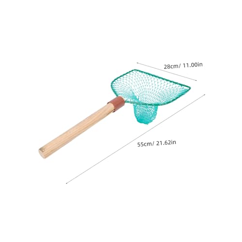 Wood Handle Fishing Net Large Mesh Landing Net 30Cm Frame for Outdoor Fishing and Household Use