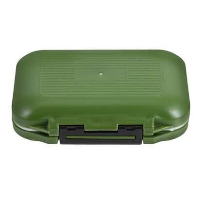 DOITOOL Waterproof Tackle Box Mini Fishing Utility Box with Compartments Green Small Fishing Lure Storage Container for Fly and Saltwater Anglers