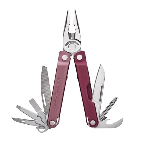 LEATHERMAN, Bond, 14-in-1 Lightweight Multi-tool for Camping, Hiking & Everyday Carry (EDC), Made in USA, Heathered Cranberry - color: Heathered Cranberry