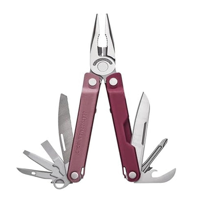 LEATHERMAN, Bond, 14-in-1 Lightweight Multi-tool for Camping, Hiking & Everyday Carry (EDC), Made in USA, Heathered Cranberry - color: Heathered Cranberry