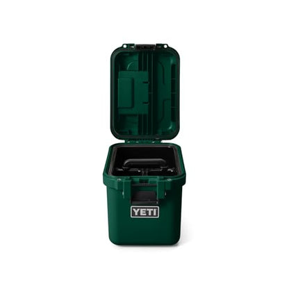 YETI LoadOut GoBox Collection, Divided Waterproof Cargo Case, Dry Box, Camera Case, Fishing Tackle Box - color: Black Forest Green, size: GoBox 15