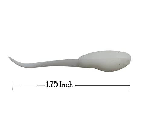 Small Fry 40 Pack (1.75 Inch) Crappie, Panfish, Bass and More - color: White