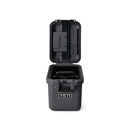 YETI LoadOut GoBox Collection, Divided Waterproof Cargo Case, Dry Box, Camera Case, Fishing Tackle Box - color: Charcoal, size: GoBox 15