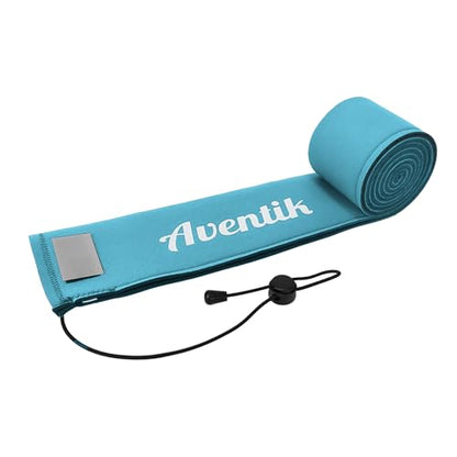 Aventik Neoprene Fishing Rods Sleeve Puncture Resistant, Labeled Protective Sock for Spinning Casting Rods Snag Resistant Floating Cover Fits 6-9ft Spinning Casting Trolling Rods - color: Blue, size: 60inch, style: Spinning