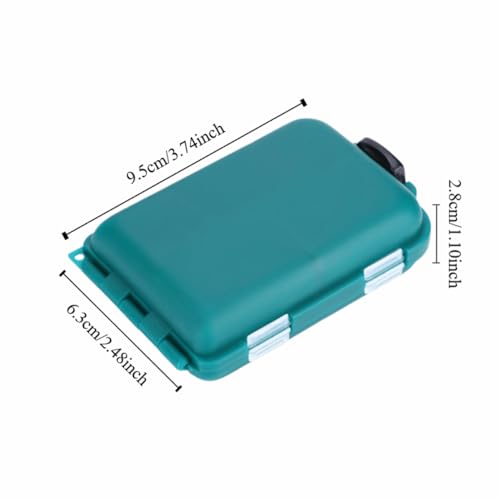 Layer Fishing Tackle Box – 10-Slot Portable Lure & Hook Organizer Storage Case for Baits & Terminal Tackle, Compact Design for Shore & Boat Fishing
