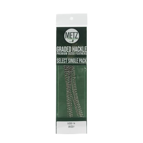 Metz Select Hackle Single Pack - color: Grizzly, size: 14