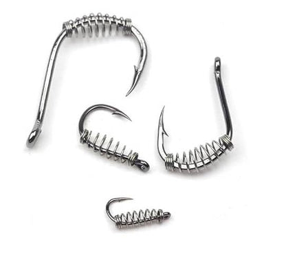 KTGCOZS Pack of 30 Fishing Hooks Baiting Dough Stainless Barded Fish Spring Tackle 6-14 Size - size: 6# 30pcs