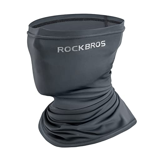 ROCKBROS Cooling Neck Gaiter Bandana Face Mask for Men Neck Gaiters Summer Half Face Scarf Cover Sun UV Protection - color: Dark Gray