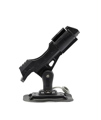 Extreme Max 3006.8618 Fishing Rod Holder with Easy-Install Universal Mounting Bracket for Inflatable Boat, Black