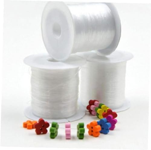 1 Roll of Fishing Line Crystal Clear Nylon Fishing Line Spool Lugs SNG The Jewelry Thread for DIY Crafting, Monofilament Line, 0.2mm * 155M