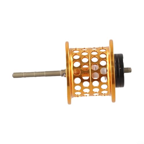 FABULETTA Lightweight Aluminum Spool for 24 for TATULA 100 Casting Reel, Smooth Throwing Micro-Spool for Modification, Alloy Replacement Part(Gold) - color: gold