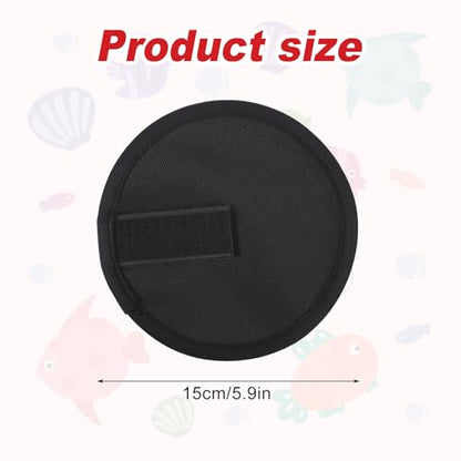 4pcs Fishing Lure Wraps, Lure Wrap Covers Nylon Lure Wrap 5.9 Inch Lure Hook Covers Fishing Rod Glove for Fishermen Safe Fishing - color: Black