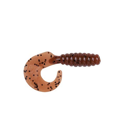 YUM Grub Multi-Species Curly-Tail Swim-Bait Fishing Lure - color: Carolina Pumpkin, size: 3"