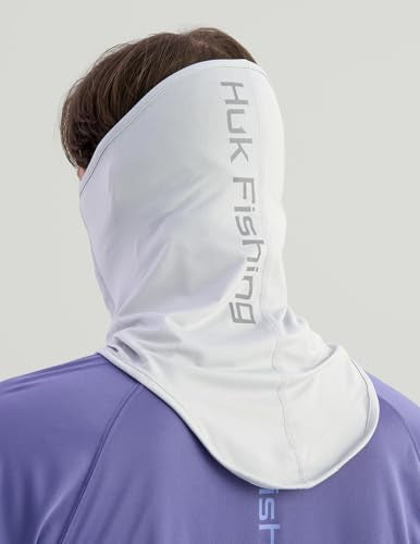 HUK Men's Pursuit Neck Gaiter, Face Protection With Upf 30+ Sun Protection - color: Harbor Mist