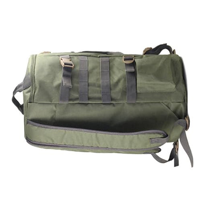 HURRISE Fishing Tackle Bag, Multifunctional Large Capacity Fishing Backpack Outdoor Travel Camping Fishing Rod Reel Tackle Bag Shoulder Bag Luggage Bag (Army green) - color: Army Green