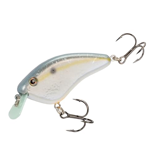 Strike King Hardliner Fishing Lure, Flat Sided Crankbait, Circuit Board Lip, Extra Tight Wobble, Size 4 Treble Hooks - color: Sexy Shad 2.0