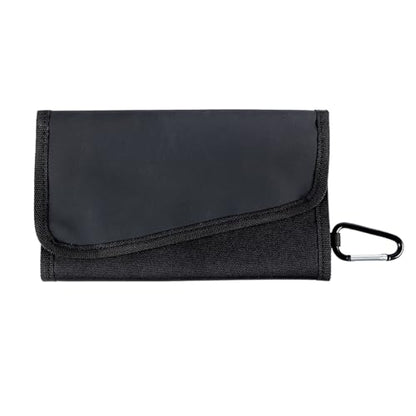 Small Fishing Tackle Binder Bag with Clear Lure Bag & D Carabiner Soft Baits Binder Storage Bag