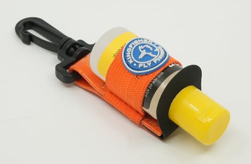 Loon Outdoors Aquel Dry Fly Floatant with Kingfisher Floatant Holder - color: Fall Run Brown Trout
