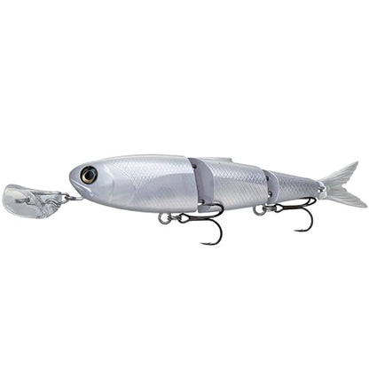 Headbanger Spitfire Topwater Fishing Lure (4-1/2" & 6-1/2") - color: Pearl White, size: 6-1/2"