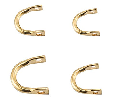 Dr.Fish 100 Pack Fishing Spinner Clevises Easy Spin Brass Clevises Spoon Spinnerbait Lure Making Supplies Spinner Parts Accessoires Freshwater - color: Brass, size: #2(1/5")