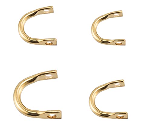Dr.Fish 100 Pack Fishing Spinner Clevises Easy Spin Brass Clevises Spoon Spinnerbait Lure Making Supplies Spinner Parts Accessoires Freshwater - color: Brass, size: #3(1/4")